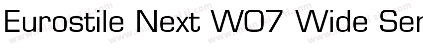 Eurostile Next W07 Wide SemiBd字体转换